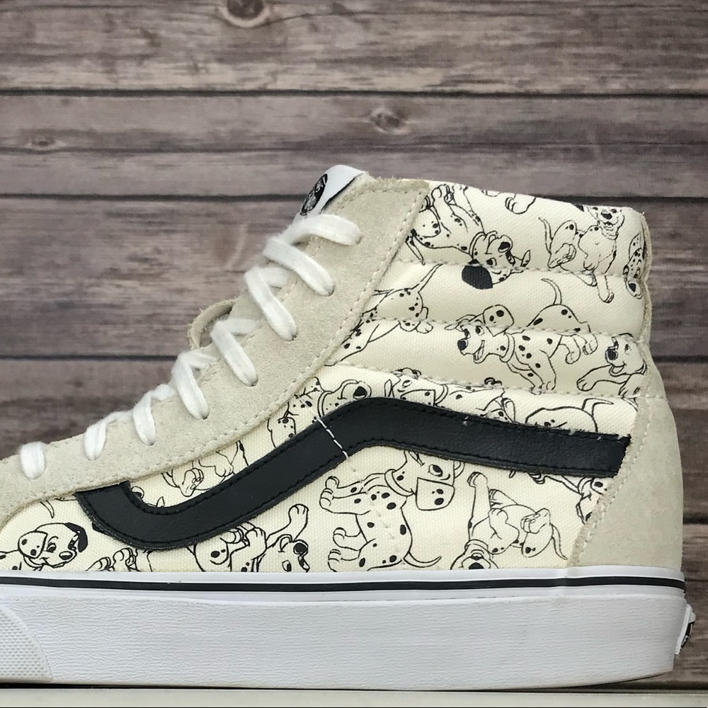Vans Disney 101 Dalmatians Hight Top Shoes, Mens 8.5